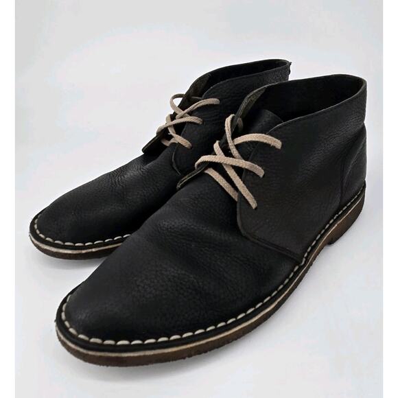 SeaVees Other - Seavees Three Eye Pebbled Leather Chukka Black Boot Dress Shoe Mens Sz 13
